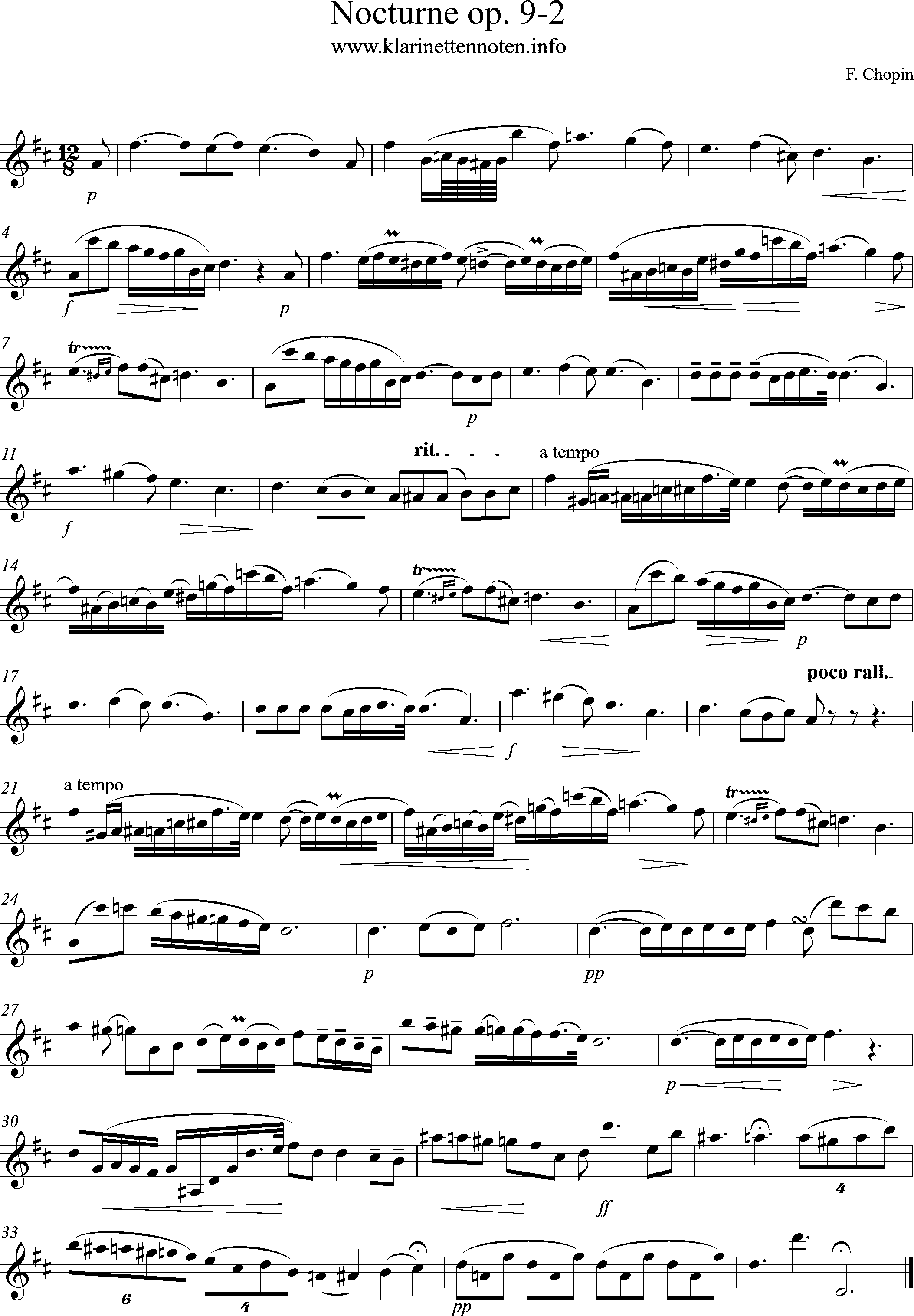 Chopin, op. 9/2 - Nocturne